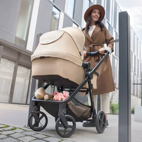 Poussette 2 en 1 Kinderkraft NEA 2 avec Nacelle Spacieuse, Roues Amorties, Siège Réversible et Pliage Compact Beige+Beige/sable+Gris+Gris clair+Noir+Noir/argent 9 - vertbaudet enfant 