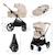Poussette 2 en 1 Kinderkraft NEA 2 avec Nacelle Spacieuse, Roues Amorties, Siège Réversible et Pliage Compact Beige+Beige/sable+Gris+Gris clair+Noir+Noir/argent 12 - vertbaudet enfant 