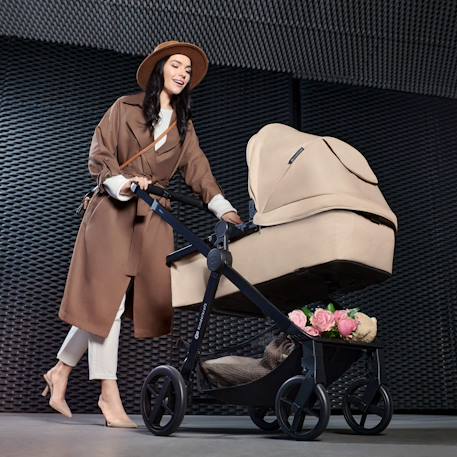 Poussette 2 en 1 Kinderkraft NEA 2 avec Nacelle Spacieuse, Roues Amorties, Siège Réversible et Pliage Compact Beige+Beige/sable+Gris+Gris clair+Noir+Noir/argent 8 - vertbaudet enfant 