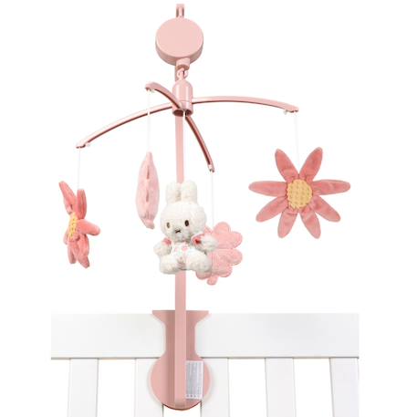 Mobile musical miffy lucky blossom Rose, beige 2 - vertbaudet enfant 
