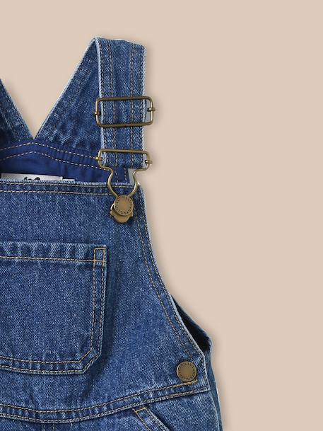 Salopette en denim bébé Denim bleu 2 - vertbaudet enfant 