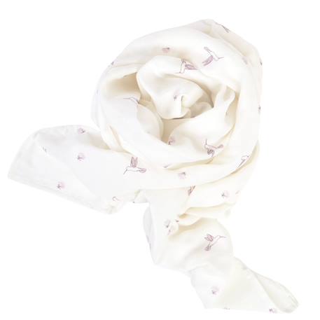 Maxi lange gaze de coton bio Ananas+Baleine+Citrons+Colibri+Fleurs beiges+Sable+Vichy vert 13 - vertbaudet enfant 