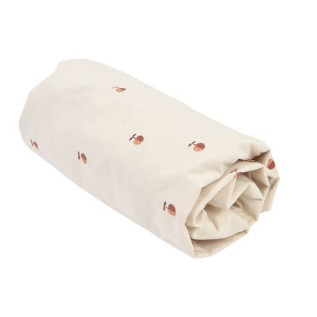 Drap housse percale coton bio Motif pommes+Motif sapins 1 - vertbaudet enfant 