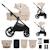 Poussette 2 en 1 Kinderkraft NEA 2 avec Nacelle Spacieuse, Roues Amorties, Siège Réversible et Pliage Compact Beige+Beige/sable+Gris+Gris clair+Noir+Noir/argent 7 - vertbaudet enfant 
