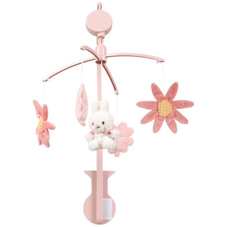 Mobile musical miffy lucky blossom Rose, beige 4 - vertbaudet enfant 