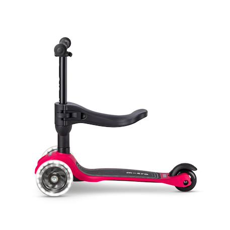 Trottinette évolutive mini micro 3en1 lite framboise led Rose framboise 2 - vertbaudet enfant 