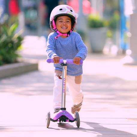 Trottinette enfant mini micro deluxe glitter  led Violet 2 - vertbaudet enfant 
