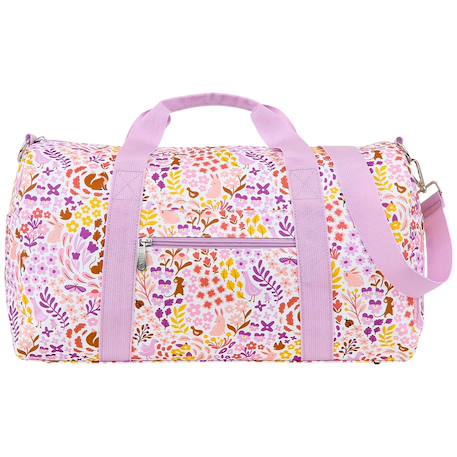 Sac de voyage fleurs du jardin Violet, blanc, jaune 2 - vertbaudet enfant 