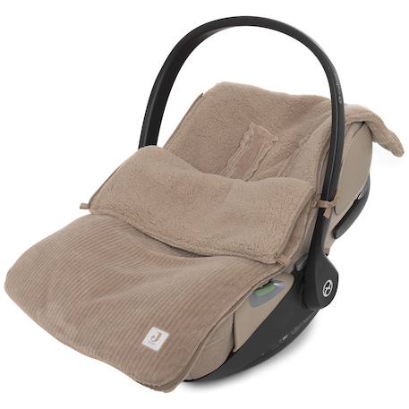 Nid d'ange passe sangle cloudy rib oatmeal (groupe 0+) Ecru+Marron 7 - vertbaudet enfant 