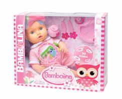 Jouet-Poupons et poupées-Poupon bambolina bébé mange - dit 50 mots - avec accessoires