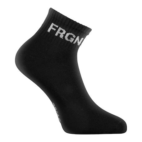 Lot de 6 paires de chaussettes quarter  modèle frgn noir Noir/blanc 2 - vertbaudet enfant 