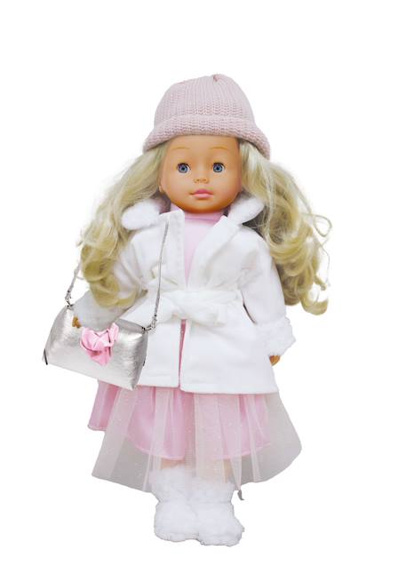 Poupée bambolina parle et chante - manteau blanc Rose pastel 1 - vertbaudet enfant 