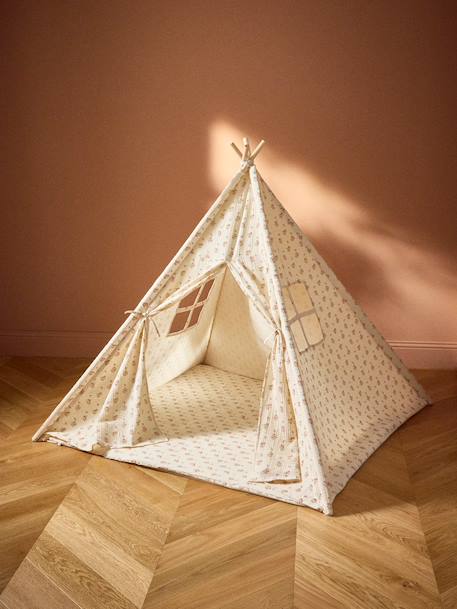 Tente enfant charly en gaze de coton Carreaux bleu+Imprimé  bianca 6 - vertbaudet enfant 