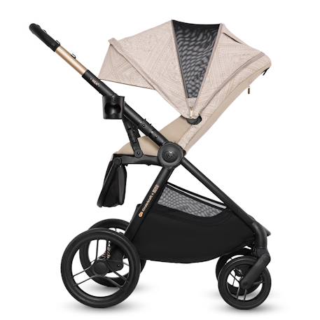 Poussette 2 en 1 Kinderkraft NEA 2 avec Nacelle Spacieuse, Roues Amorties, Siège Réversible et Pliage Compact Beige+Beige/sable+Gris+Gris clair+Noir+Noir/argent 10 - vertbaudet enfant 