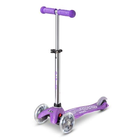 Trottinette enfant mini micro deluxe glitter  led Violet 1 - vertbaudet enfant 