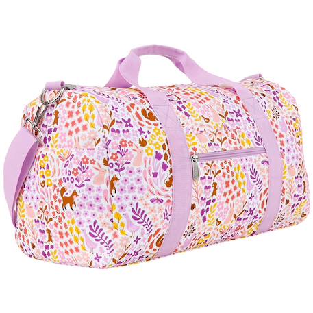 Sac de voyage fleurs du jardin Violet, blanc, jaune 1 - vertbaudet enfant 
