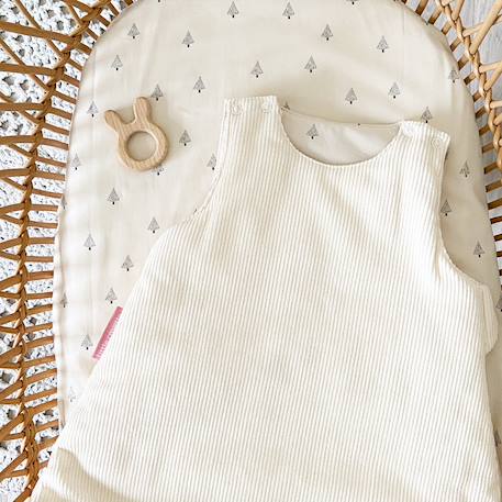 Drap housse percale coton bio Motif pommes+Motif sapins 5 - vertbaudet enfant 
