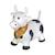 Animal sauteur gonflable Blanc - licorne+Gris - chien+Gris - poney+Gris clair - élan+Gris foncé - lapin+Noir - vache+Pistache - dino+Sable - hippo 28 - vertbaudet enfant 