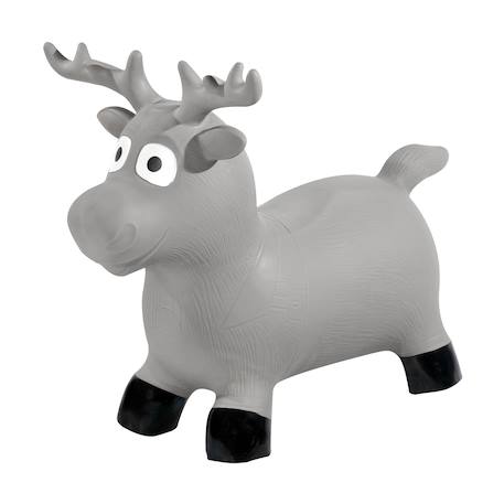 Animal sauteur gonflable Blanc - licorne+Gris - chien+Gris - poney+Gris clair - élan+Gris foncé - lapin+Noir - vache+Pistache - dino+Sable - hippo 16 - vertbaudet enfant 
