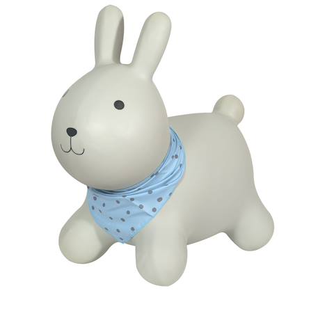 Animal sauteur gonflable Blanc - licorne+Gris - chien+Gris - poney+Gris clair - élan+Gris foncé - lapin+Noir - vache+Pistache - dino+Sable - hippo 22 - vertbaudet enfant 