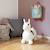 Animal sauteur gonflable Blanc - licorne+Gris - chien+Gris - poney+Gris clair - élan+Gris foncé - lapin+Noir - vache+Pistache - dino+Sable - hippo 3 - vertbaudet enfant 