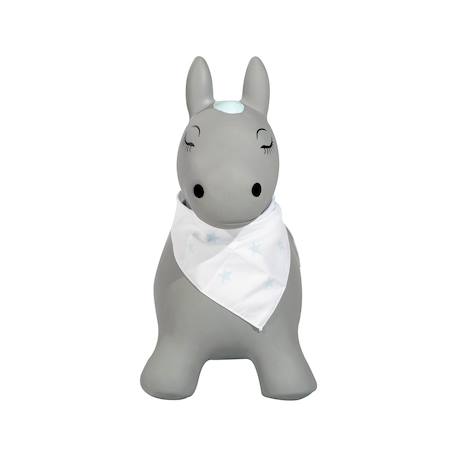 Animal sauteur gonflable Blanc - licorne+Gris - chien+Gris - poney+Gris clair - élan+Gris foncé - lapin+Noir - vache+Pistache - dino+Sable - hippo 15 - vertbaudet enfant 