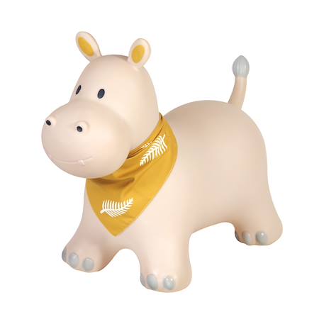 Animal sauteur gonflable Blanc - licorne+Gris - chien+Gris - poney+Gris clair - élan+Gris foncé - lapin+Noir - vache+Pistache - dino+Sable - hippo 40 - vertbaudet enfant 