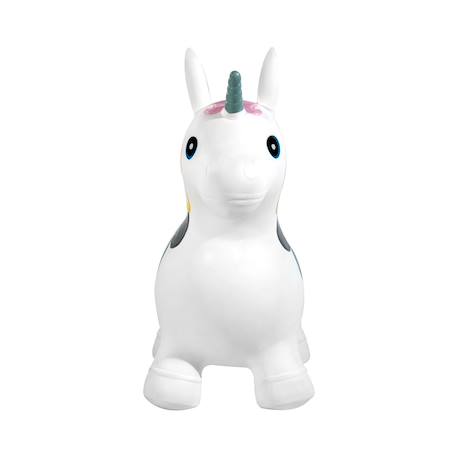 Animal sauteur gonflable Blanc - licorne+Gris - chien+Gris - poney+Gris clair - élan+Gris foncé - lapin+Noir - vache+Pistache - dino+Sable - hippo 6 - vertbaudet enfant 