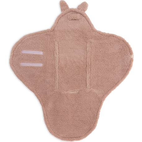 Couverture nomade bunny nougat (100 x 105 cm) Beige+Beige, gris, marron+Biscuit, noir+Ecru, marron+Rose sauvage+Sable, noir 27 - vertbaudet enfant 