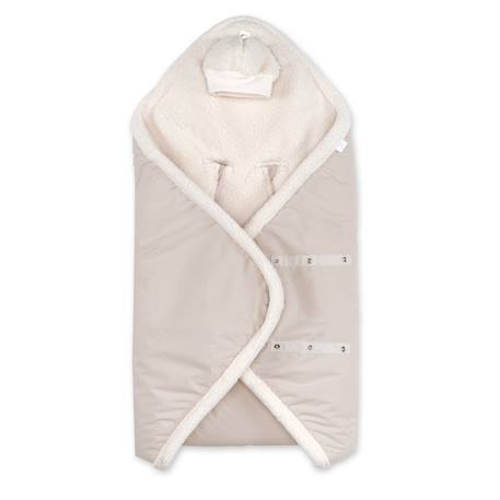 Nid d'ange biside ouatiné hiver  - pady rainy - teddy Green+Natural+Neutral 12 - vertbaudet enfant 
