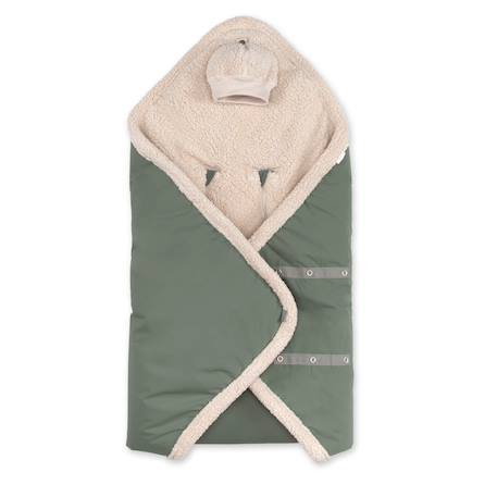 Nid d'ange biside ouatiné hiver  - pady rainy - teddy Green+Natural+Neutral 1 - vertbaudet enfant 