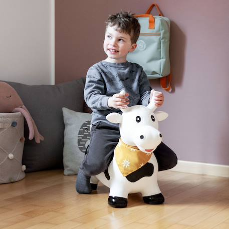Animal sauteur gonflable Blanc - licorne+Gris - chien+Gris - poney+Gris clair - élan+Gris foncé - lapin+Noir - vache+Pistache - dino+Sable - hippo 30 - vertbaudet enfant 