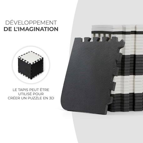 Tapis de jeu puzzle pour enfants - mousse douce et antidérapante Jaune+Noir 11 - vertbaudet enfant 