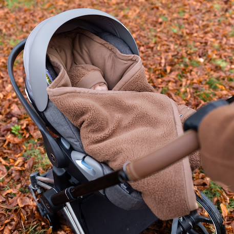 Nid d'ange biside ouatiné hiver  - teddy chaud Ficelle+Kaki+Muffin+Natural+Ocre 15 - vertbaudet enfant 