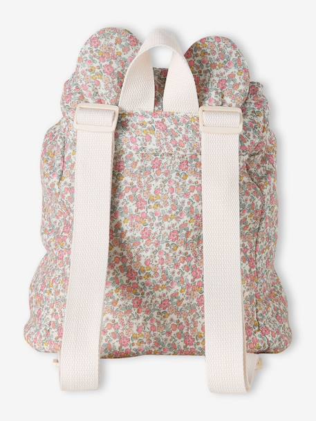 Sac à dos personnalisable en gaze de coton animation oreilles bleu nuit+léopard+multicolore+rose poudré+vert sauge 14 - vertbaudet enfant 