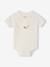 Lot 5 bodies manches courtes fleuris rose 2 - vertbaudet enfant 