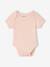 Lot 3 bodies bébé manches courtes rose pâle 2 - vertbaudet enfant 