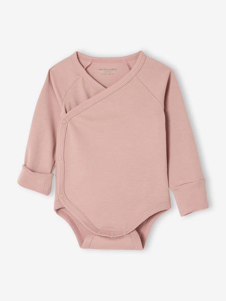 Lot 3 bodies naissance manches longues bois de rose 4 - vertbaudet enfant 