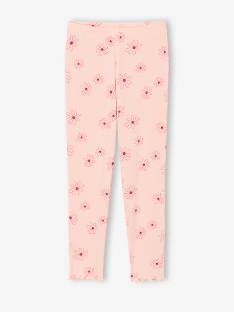 Pyjama fille à fleurs rose pâle 3 - vertbaudet enfant 