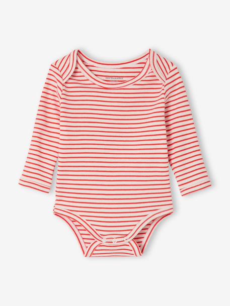 Lot 5 bodies manches longues baleine bleu 3 - vertbaudet enfant 