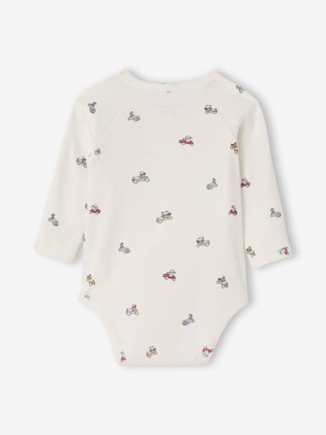 Lot 2 bodies bébé manches longues en coton bio bleu ciel 4 - vertbaudet enfant 
