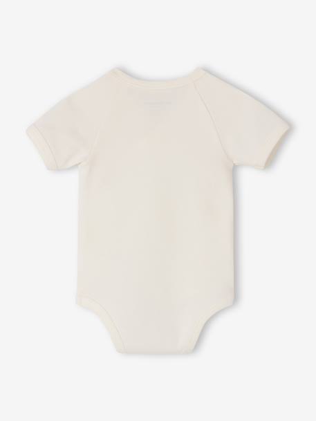 Lot 5 bodies manches courtes fleuris rose 7 - vertbaudet enfant 