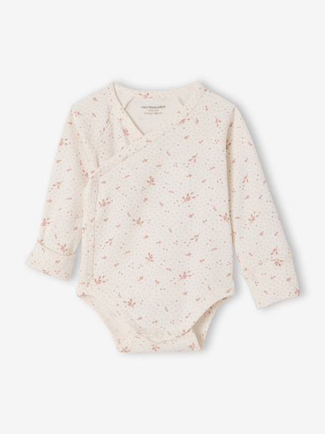 Lot 3 bodies naissance manches longues bois de rose 2 - vertbaudet enfant 