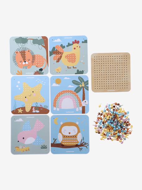 Mes premières mosaïques en bois FSC® multicolore 4 - vertbaudet enfant 