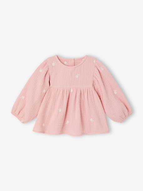 Ensemble bébé blouse et foulard rose 3 - vertbaudet enfant 