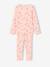 Pyjama fille à fleurs rose pâle 1 - vertbaudet enfant 
