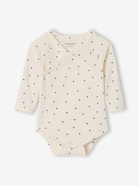 Lot de 2 bodies bébé manches longues écru 2 - vertbaudet enfant 