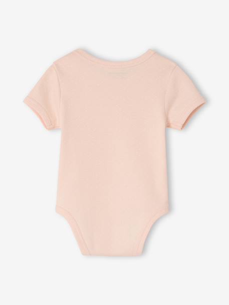 Lot 3 bodies bébé manches courtes rose pâle 5 - vertbaudet enfant 
