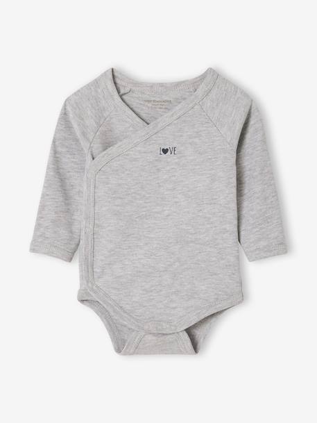 Lot de 2 bodies bébé manches longues écru 3 - vertbaudet enfant 