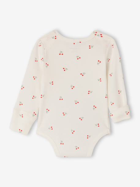 Lot bodies manches longues cerise rouge 7 - vertbaudet enfant 